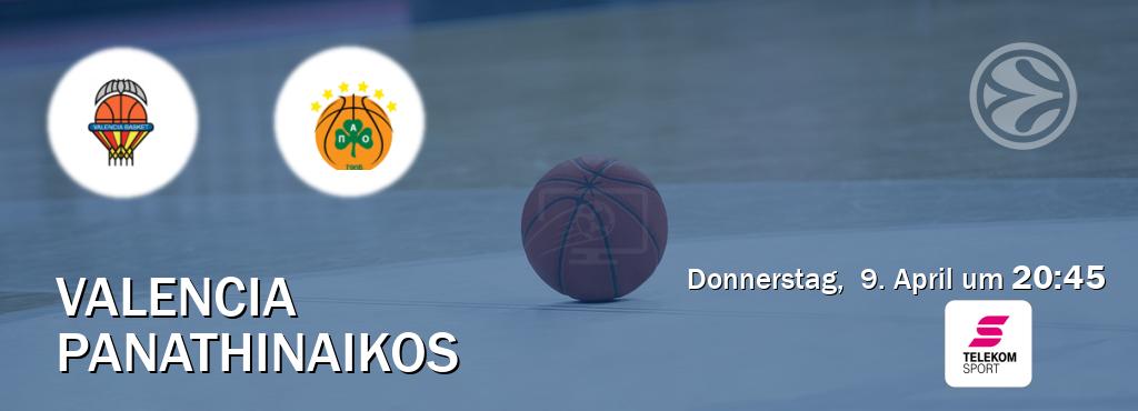 Das Spiel zwischen Valencia und Panathinaikos wird am Donnerstag,  9. April um  20:45, live vom Magenta Sport übertragen.