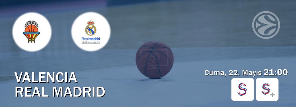 Karşılaşma Valencia - Real Madrid S Sport ve S Sport +'den canlı yayınlanacak (Cuma, 22. Mayıs  21:00).