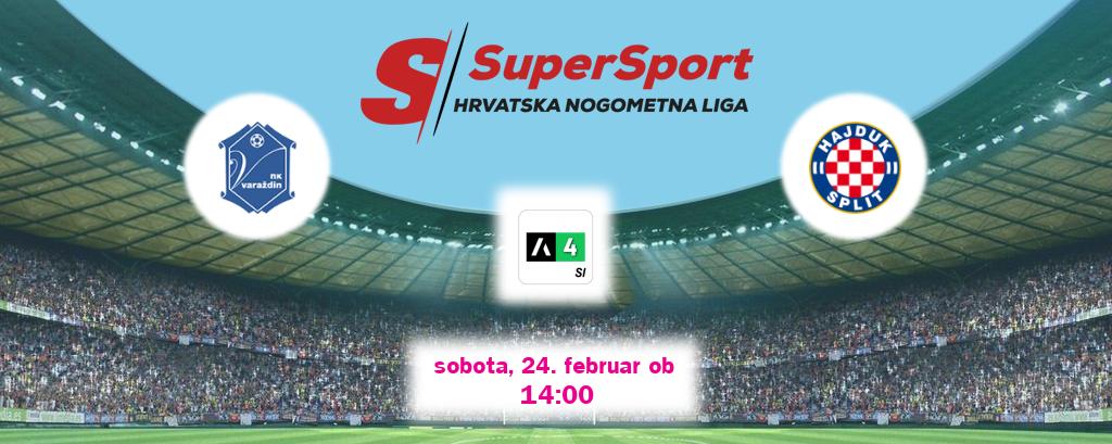 Dvoboj Varaždin in Hajduk Split s prenosom tekme v živo na Arena Sport 4.