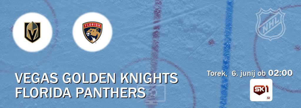 Dvoboj Vegas Golden Knights in Florida Panthers s prenosom tekme v živo na Sportklub 1.