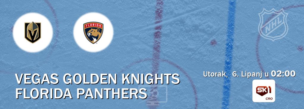 Izravni prijenos utakmice Vegas Golden Knights i Florida Panthers pratite uživo na Sportklub 1 (Utorak,  6. Lipanj u  02:00).