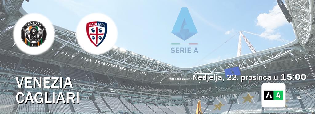 Izravni prijenos utakmice Venezia i Cagliari pratite uživo na Arena Sport 4 (nedjelja, 22. prosinca u  15:00).