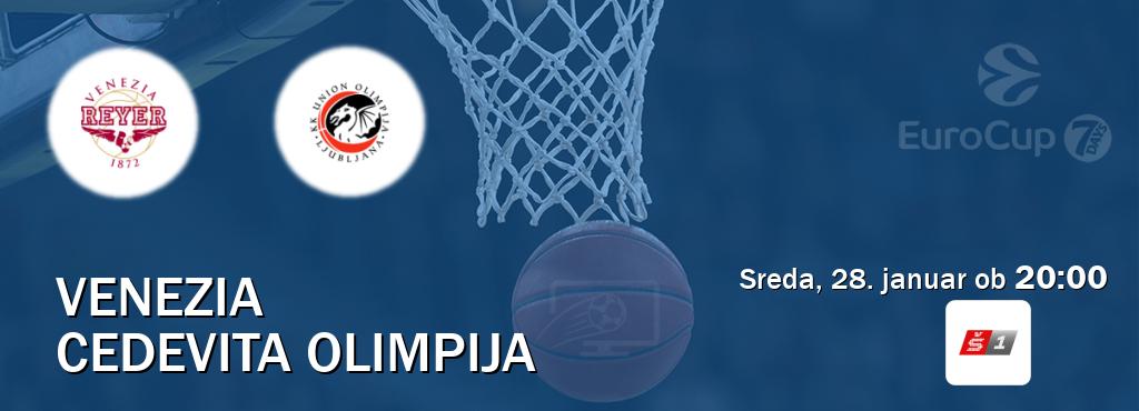 Dvoboj Venezia in Cedevita Olimpija s prenosom tekme v živo na Sport TV 1.