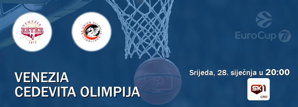 Izravni prijenos utakmice Venezia i Cedevita Olimpija pratite uživo na Sportklub 1 (srijeda, 28. siječnja u  20:00).