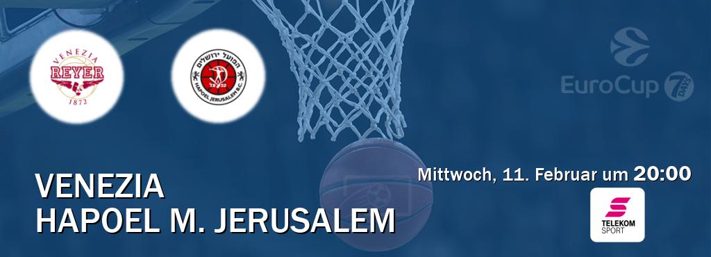 Das Spiel zwischen Venezia und Hapoel M. Jerusalem wird am Mittwoch, 11. Februar um  20:00, live vom Magenta Sport übertragen.
