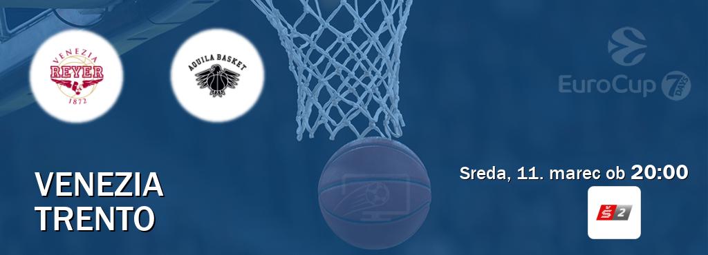 Dvoboj Venezia in Trento s prenosom tekme v živo na Sport TV 2.