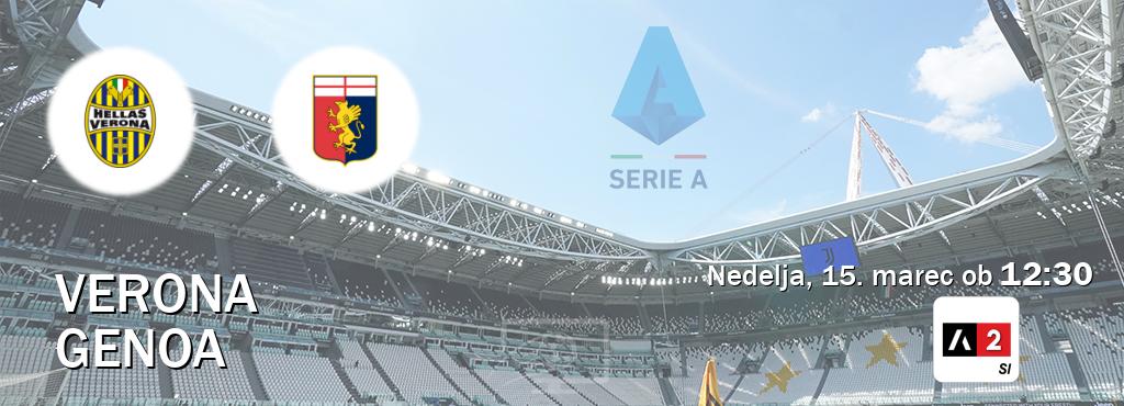 Verona in Genoa v živo na Arena Sport 2. Prenos tekme bo v nedelja, 15. marec ob  12:30