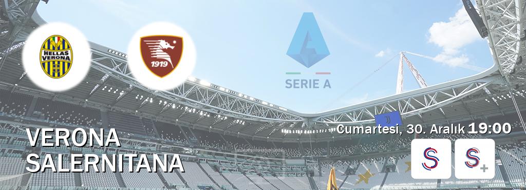 Karşılaşma Verona - Salernitana S Sport ve S Sport +'den canlı yayınlanacak (Cumartesi, 30. Aralık  19:00).