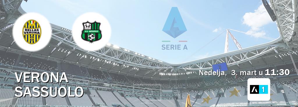 Izravni prijenos utakmice Verona i Sassuolo pratite uživo na Arena Sport 1 (nedelja,  3. mart u  11:30).