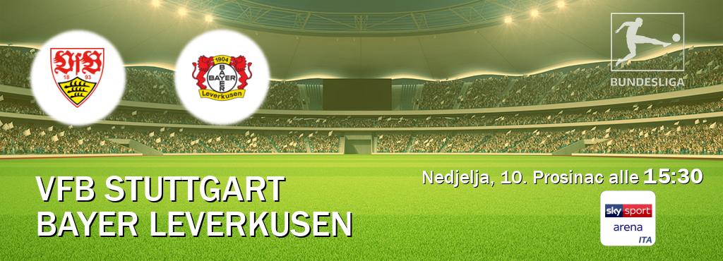 Il match VfB Stuttgart - Bayer Leverkusen sarà trasmesso in diretta TV su Sky Sport Arena (ore 15:30)