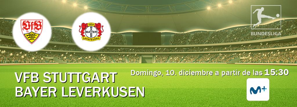 El partido entre VfB Stuttgart y Bayer Leverkusen será retransmitido por Movistar Liga de Campeones  (domingo, 10. diciembre a partir de las  15:30).