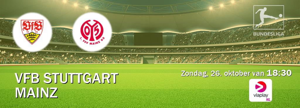 Wedstrijd tussen VfB Stuttgart en Mainz live op tv bij Viaplay Nederland (zondag, 26. oktober van 18:30). Wedstrijd tussen VfB Stuttgart en Mainz live op tv bij Viaplay Nederland (zondag, 26. oktober van 18:30).