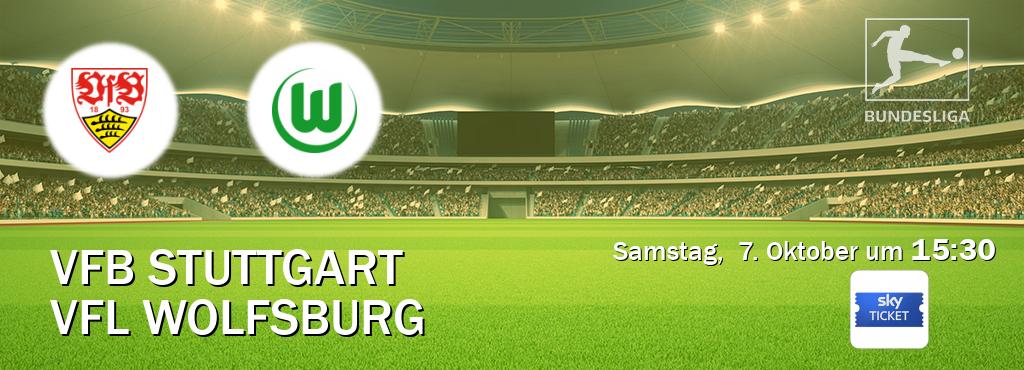 Das Spiel zwischen VfB Stuttgart und VfL Wolfsburg wird am Samstag,  7. Oktober um  15:30, live vom Sky Ticket übertragen.