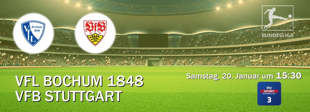 Das Spiel zwischen VfL Bochum 1848 und VfB Stuttgart wird am Samstag, 20. Januar um  15:30, live vom Sky Bundesliga 3 übertragen.