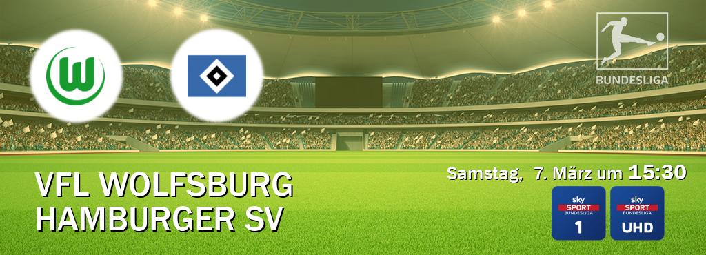 Das Spiel zwischen VfL Wolfsburg und Hamburger SV wird am Samstag, 7. März um 15:30, live vom Sky Bundesliga 1 und Sky Bundesliga UHD übertragen. Das Spiel zwischen VfL Wolfsburg und Hamburger SV wird am Samstag, 7. März um 15:30, live vom Sky Bundesliga 1 und Sky Bundesliga UHD übertragen.