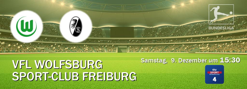 Das Spiel zwischen VfL Wolfsburg und Sport-Club Freiburg wird am Samstag,  9. Dezember um  15:30, live vom Sky Bundesliga 4 übertragen.