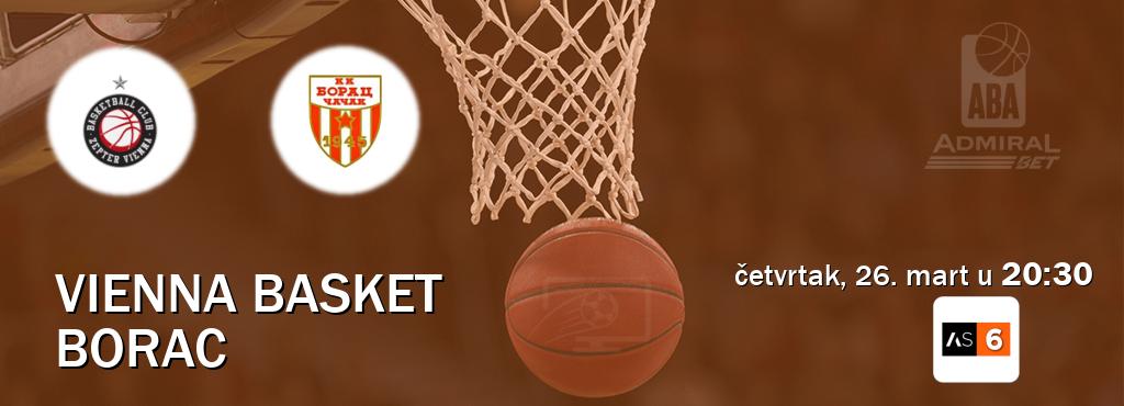 Izravni prijenos utakmice Vienna Basket i Borac pratite uživo na Arena Sport 6 (četvrtak, 26. mart u  20:30).