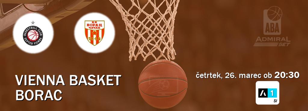 Dvoboj Vienna Basket in Borac s prenosom tekme v živo na Arena Sport 1.