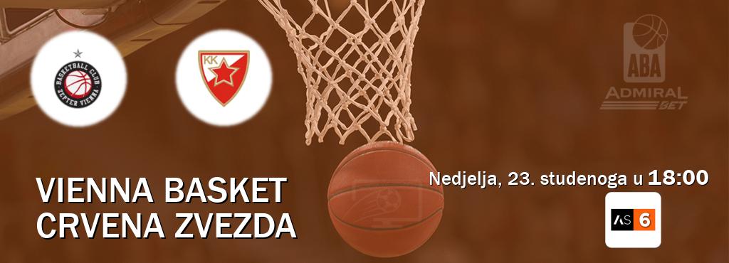 Izravni prijenos utakmice Vienna Basket i Crvena zvezda pratite uživo na Arena Sport 6 (nedjelja, 23. studenoga u 18:00). Izravni prijenos utakmice Vienna Basket i Crvena zvezda pratite uživo na Arena Sport 6 (nedjelja, 23. studenoga u 18:00).
