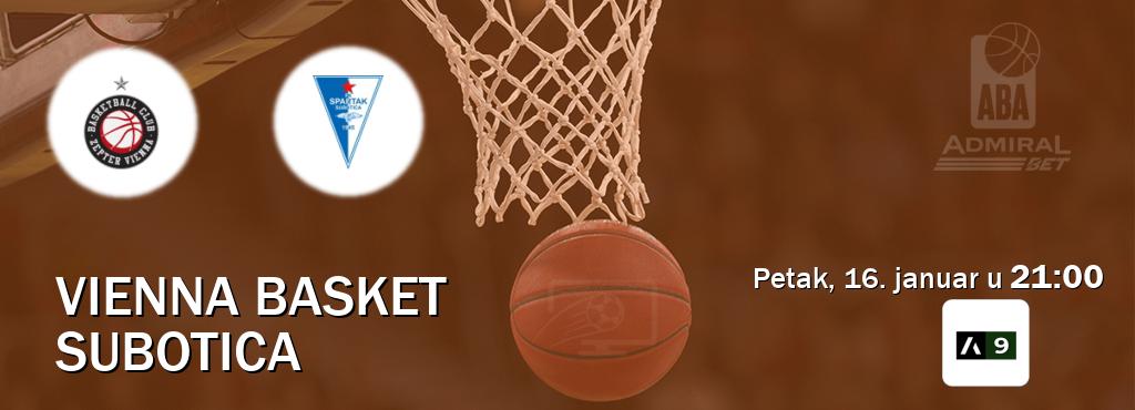 Izravni prijenos utakmice Vienna Basket i Subotica pratite uživo na Arena Sport 9 (petak, 16. januar u  21:00).
