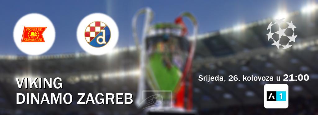 Izravni prijenos utakmice Viking i Dinamo Zagreb pratite uživo na Arena Sport 1 (srijeda, 26. kolovoza u  21:00).