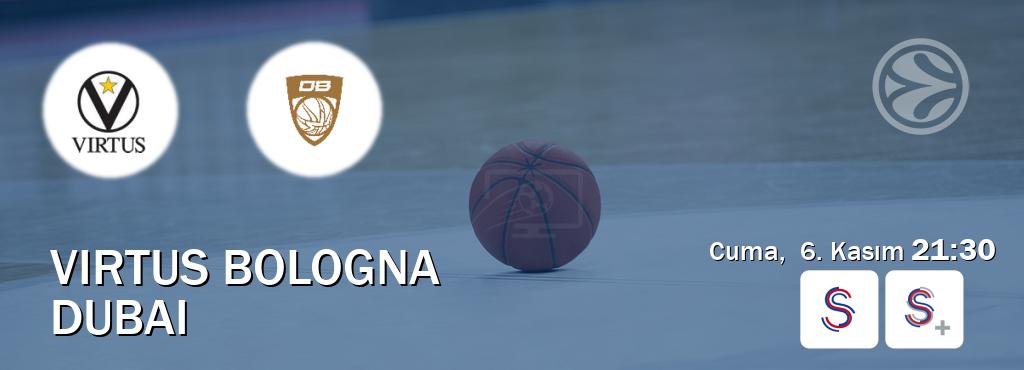 Karşılaşma Virtus Bologna - Dubai S Sport ve S Sport +'den canlı yayınlanacak (Cuma, 6. Kasım 21:30). Karşılaşma Virtus Bologna - Dubai S Sport ve S Sport +'den canlı yayınlanacak (Cuma, 6. Kasım 21:30).
