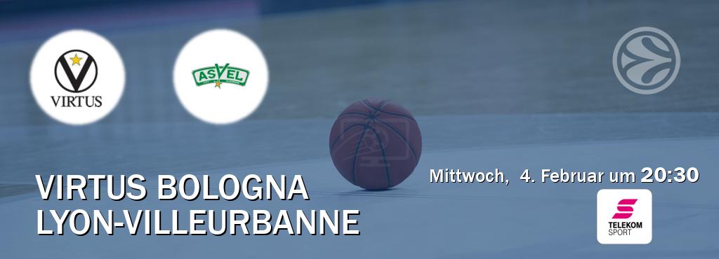 Das Spiel zwischen Virtus Bologna und Lyon-Villeurbanne wird am Mittwoch,  4. Februar um  20:30, live vom Magenta Sport übertragen.