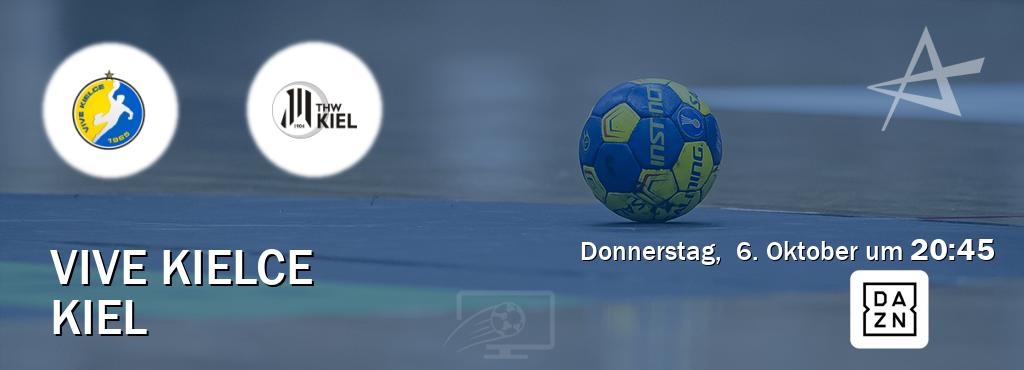 Das Spiel zwischen Vive Kielce und Kiel wird am Donnerstag,  6. Oktober um  20:45, live vom DAZN übertragen.