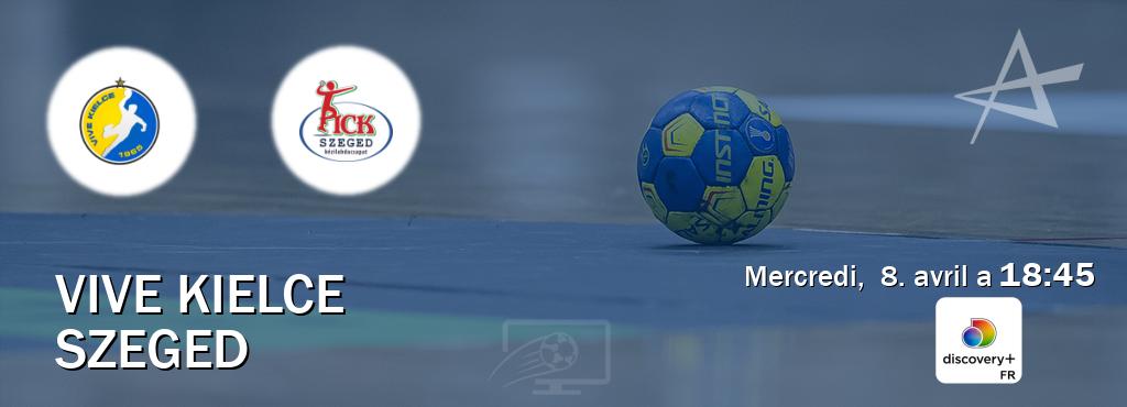 Match entre Vive Kielce et Szeged en direct à la Discovery + (mercredi,  8. avril a  18:45).