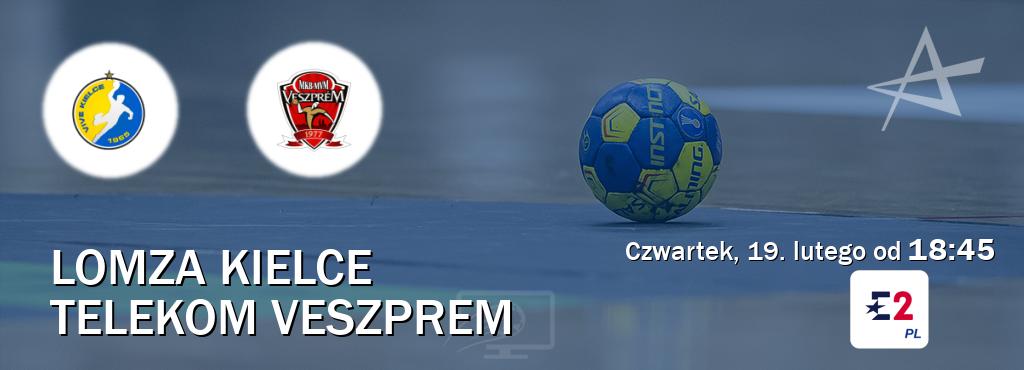 Gra między Lomza Kielce i Telekom Veszprem transmisja na żywo w Eurosport 2 (czwartek, 19. lutego od  18:45).