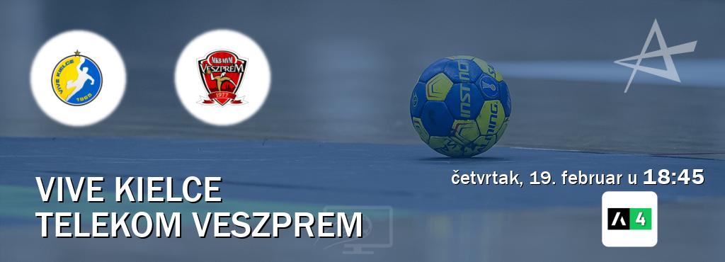 Izravni prijenos utakmice Vive Kielce i Telekom Veszprem pratite uživo na Arena Sport 4 (četvrtak, 19. februar u  18:45).