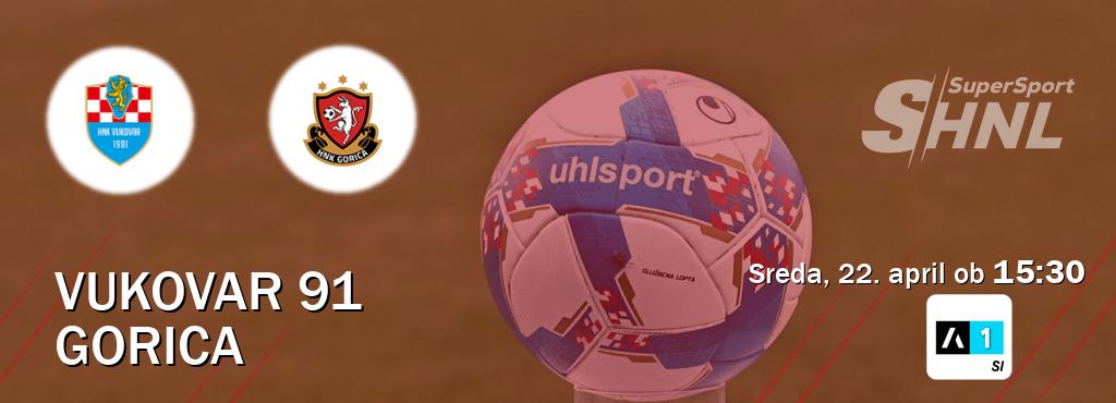 Prenos tekme med Vukovar 91 in Gorica v živo na Arena Sport 1 (sreda, 22. april ob  15:30 uri).