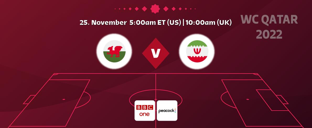 You can watch game live between Wales and Iran on BBC One and Peacock.