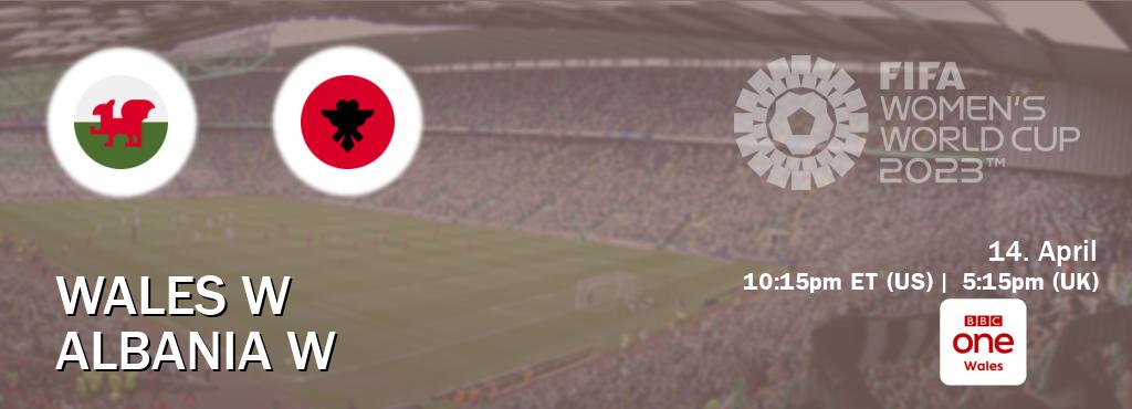 You can watch game live between Wales W and Albania W on BBC One Wales(UK).