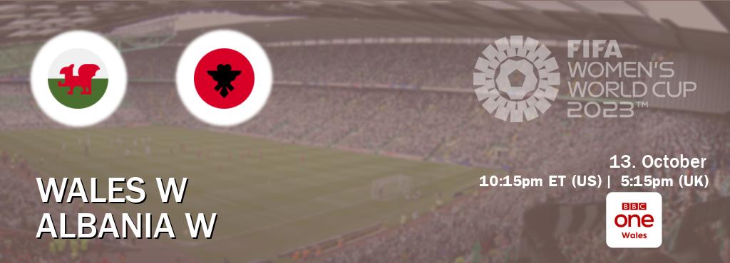 You can watch game live between Wales W and Albania W on BBC One Wales(UK).