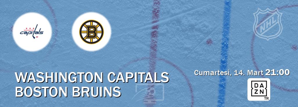 Karşılaşma Washington Capitals - Boston Bruins DAZN'den canlı yayınlanacak (Cumartesi, 14. Mart  21:00).