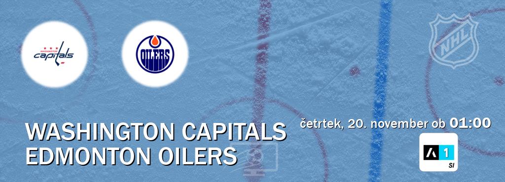 Prenos tekme med Washington Capitals in Edmonton Oilers v živo na Arena Sport 1 (četrtek, 20. november ob  01:00 uri).