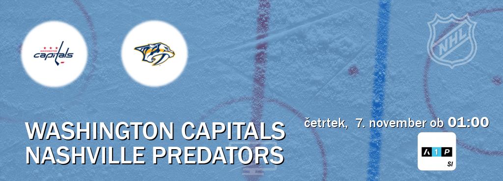 Washington Capitals in Nashville Predators v živo na Arena Sport Premium. Prenos tekme bo v četrtek,  7. november ob  01:00