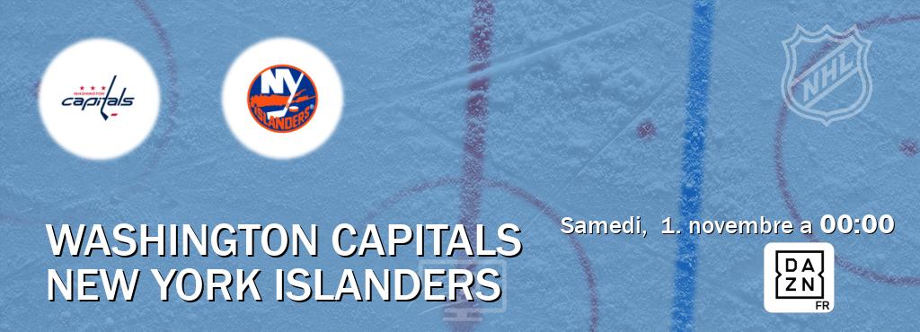 Match entre Washington Capitals et New York Islanders en direct à la DAZN (samedi, 1. novembre a 00:00). Match entre Washington Capitals et New York Islanders en direct à la DAZN (samedi, 1. novembre a 00:00).