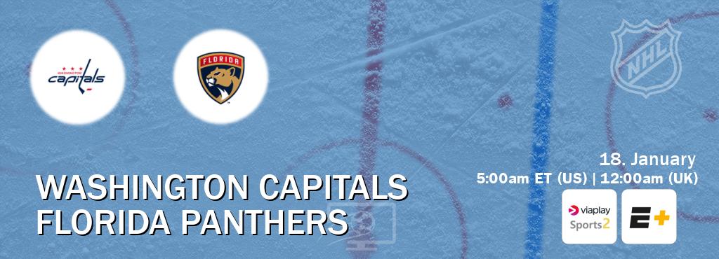 You can watch game live between Washington Capitals and Florida Panthers on Viaplay Sports 2(UK) and ESPN+(US).