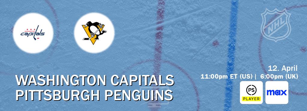 You can watch game live between Washington Capitals and Pittsburgh Penguins on Premier Player(UK) and Max(US). You can watch game live between Washington Capitals and Pittsburgh Penguins on Premier Player(UK) and Max(US).
