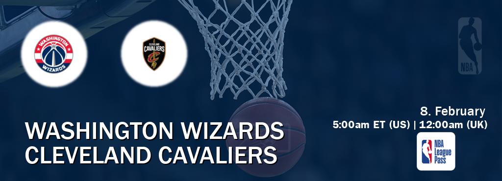 You can watch game live between Washington Wizards and Cleveland Cavaliers on NBA League Pass.