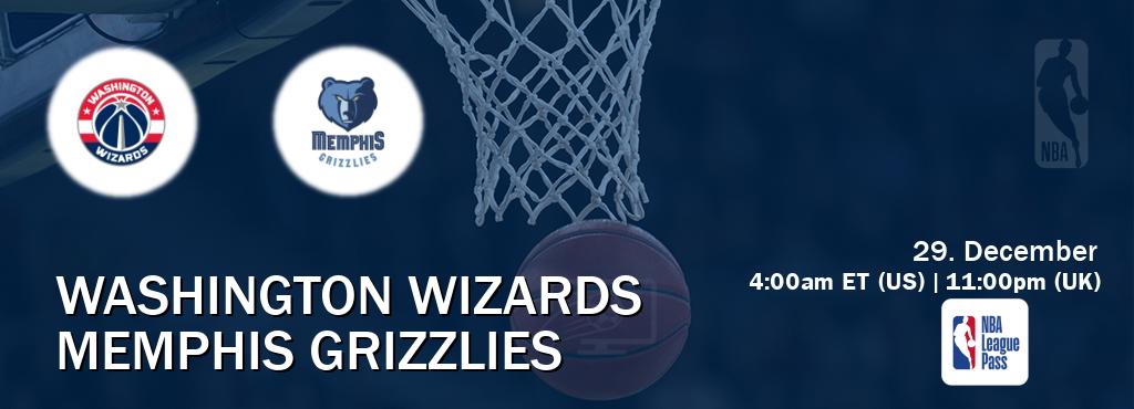 You can watch game live between Washington Wizards and Memphis Grizzlies on NBA League Pass. You can watch game live between Washington Wizards and Memphis Grizzlies on NBA League Pass.