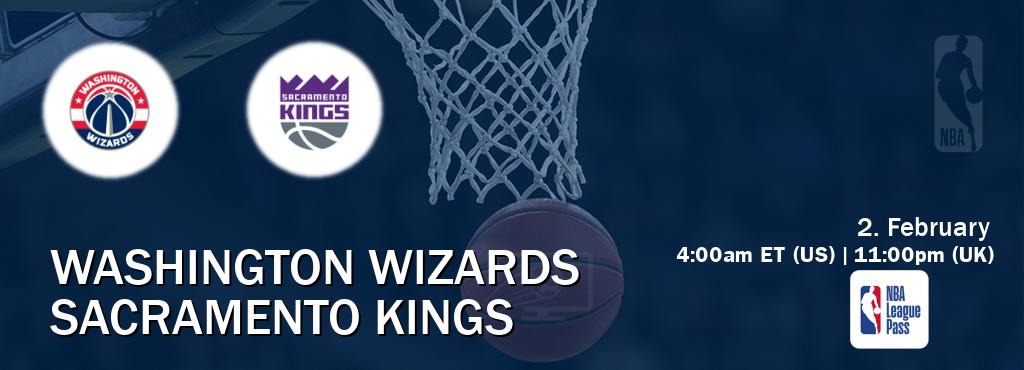 You can watch game live between Washington Wizards and Sacramento Kings on NBA League Pass.