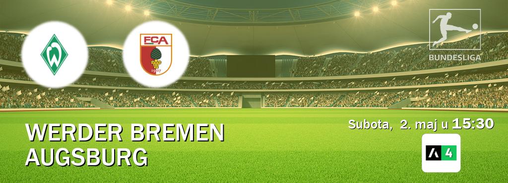 Izravni prijenos utakmice Werder Bremen i Augsburg pratite uživo na Arena Sport 4 (subota,  2. maj u  15:30).