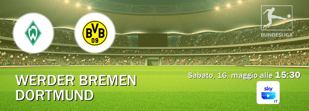 Il match Werder Bremen - Dortmund sarà trasmesso in diretta TV su SKY Go Italia (ore 15:30)