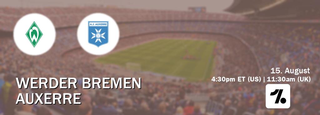 You can watch game live between Werder Bremen and Auxerre on OneFootball.
