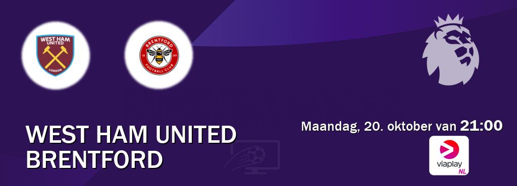 Wedstrijd tussen West Ham United en Brentford live op tv bij Viaplay Nederland (maandag, 20. oktober van 21:00). Wedstrijd tussen West Ham United en Brentford live op tv bij Viaplay Nederland (maandag, 20. oktober van 21:00).