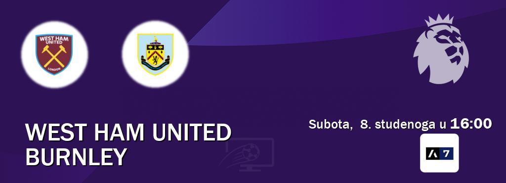 Izravni prijenos utakmice West Ham United i Burnley pratite uživo na Arena Sport 7 (subota, 8. studenoga u 16:00). Izravni prijenos utakmice West Ham United i Burnley pratite uživo na Arena Sport 7 (subota, 8. studenoga u 16:00).