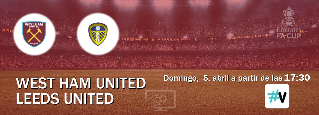 El partido entre West Ham United y Leeds United será retransmitido por M+ Vamos (domingo,  5. abril a partir de las  17:30).